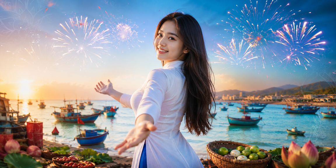 Cảnh biển Mũi Né với không khí thể thao điện tử sôi động
